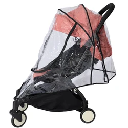 Universal EVA Stroller Rain Cover - Full Protection Wind & Dust Shield Pram Accessory (U-shaped windows)