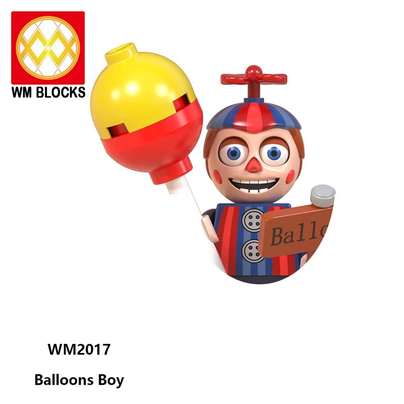 WM6097 FNAF Five Nights At Freddys Game Building Blocks Games Anime Figure Golden Bonnie Funtime Foxy Puzzle Assembly Toy Bricks