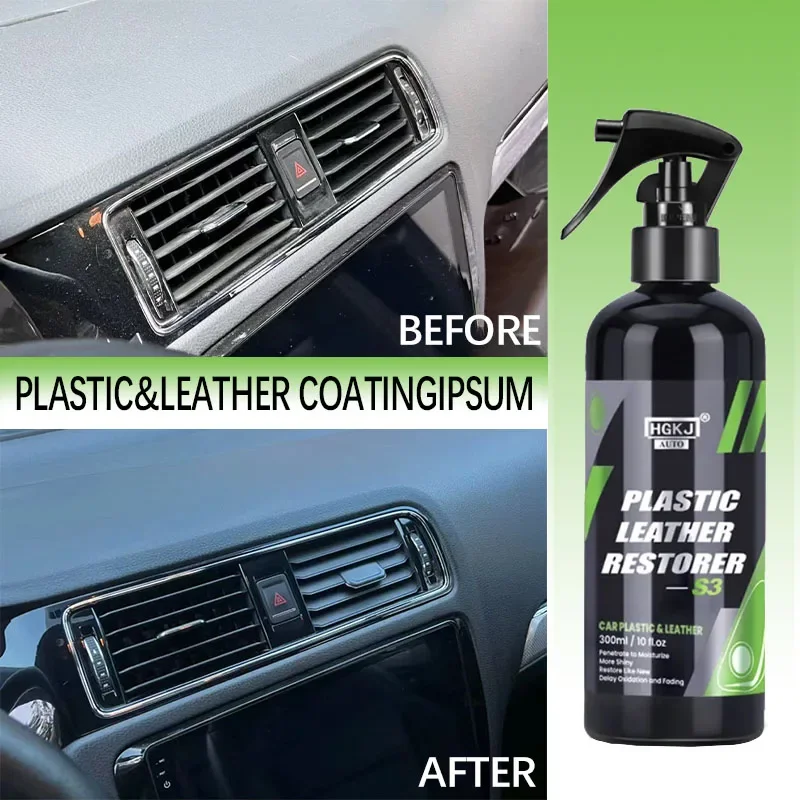 HGKJ-Car-Plastic-Restorer-Polish-Back-To-Black-Gloss-Plastic-Leather ...