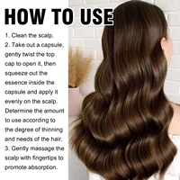 Sérum de croissance des cheveux 7 jours, Capsule essentielle de repousse rapide, Anti-perte de cheveux, réparation de la calvitie, traitement du cuir chevelu endommagé pour femmes et hommes 6