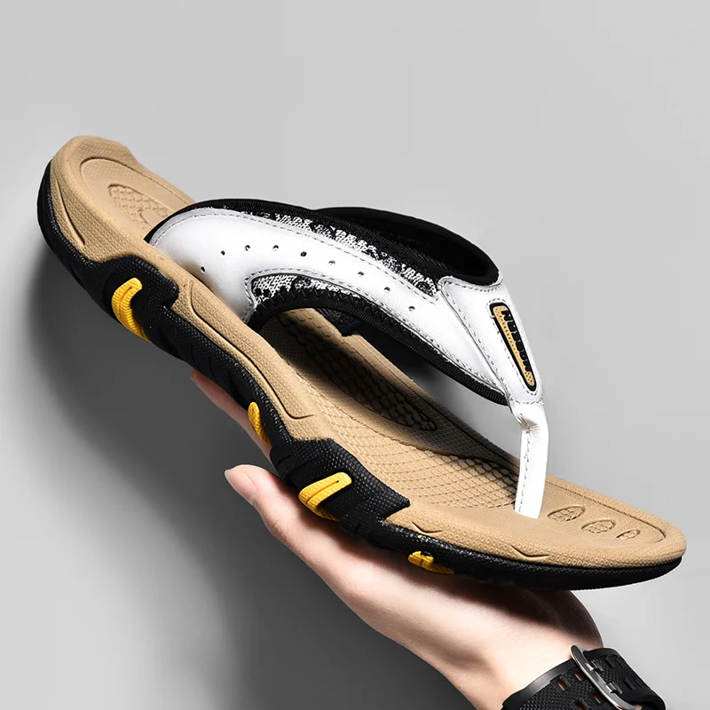 Men Flat Casual Sandals Summer Breathable Beach Sandals
