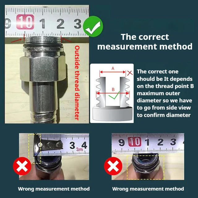 Raccordi In Ottone Rfxcom - 1/2 A M16-M28, Per Gorgogliatore Cucina/Bagno - Foto 11
