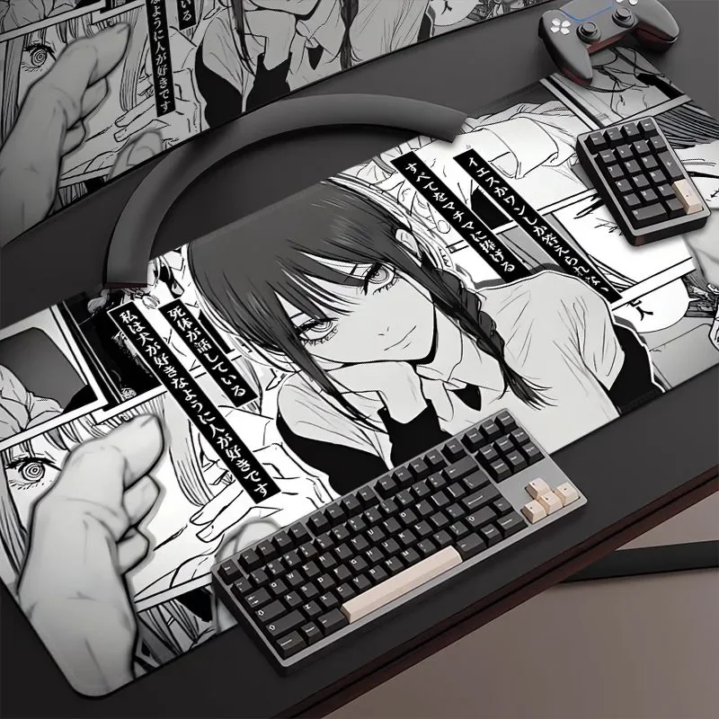 Chainsaw Man Mouse Pad Anime Gaming Accessories Computer Keyboard Pad gaming mousepad,mouse pad,computer desk mat