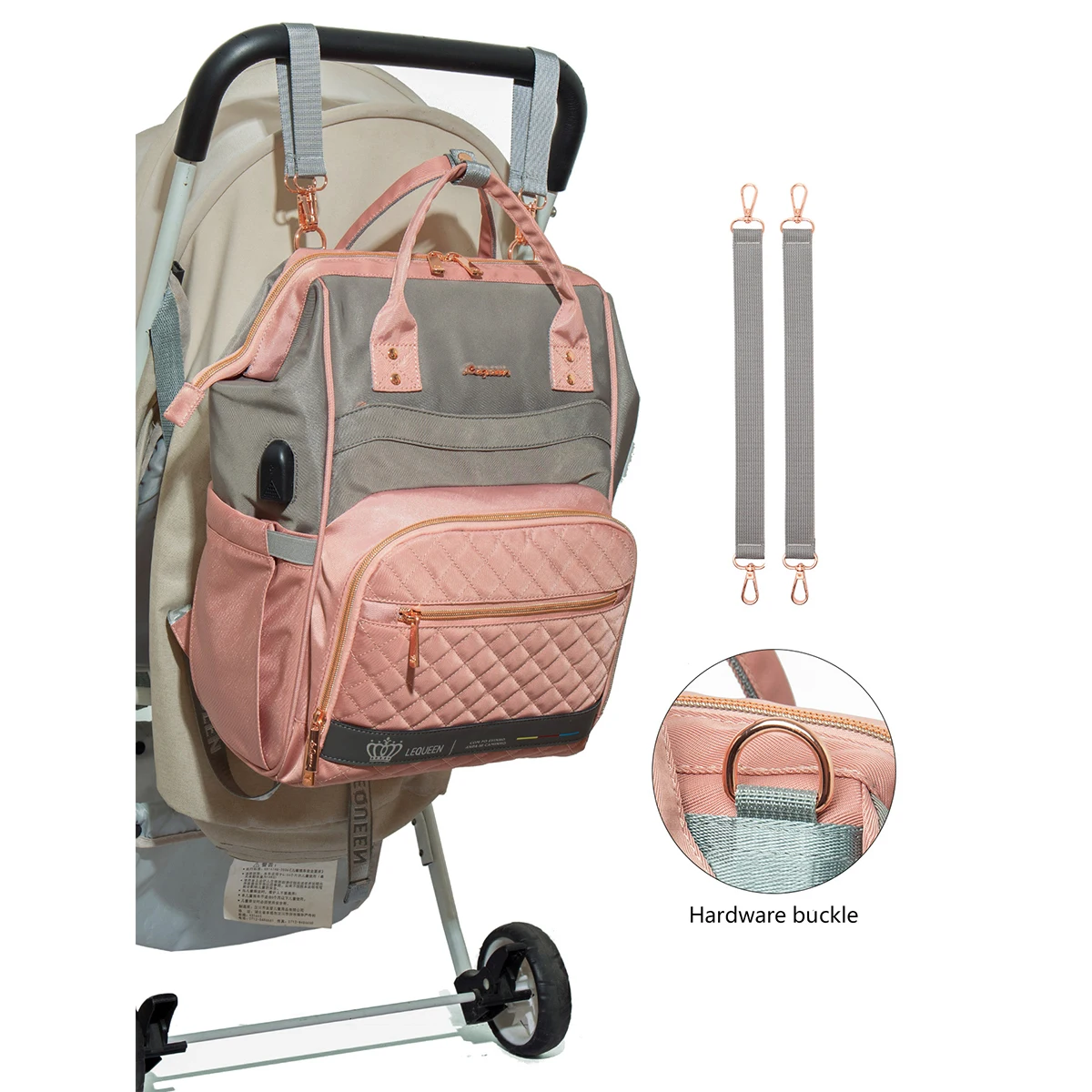LEQUEEN-mochila para cochecito de bebé, paquetes de maternidad