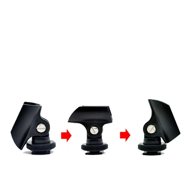 DSLR Camera Hot Shot Microphone Stand for 19-21mm Diameter Microphone Clips for Interview DSLR Camera Holders Mount K1KF