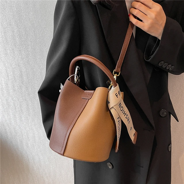 Luxury Designer Bucket Bags For Women 2022 Trend Pu Leather Fashion Small  Shoulder Crossbody Bags Female Messenger Handbag New - AliExpress