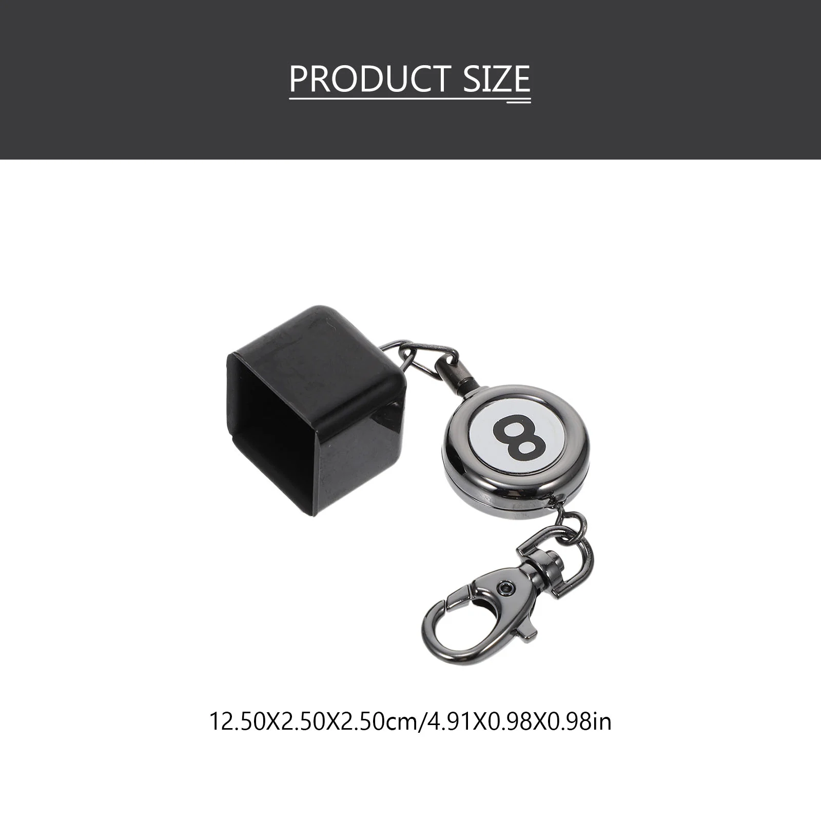 Durable Aluminum Plastic Billiard Supply Pool Chalk Holder Snooker Chalk Pocket Keychain Standard Fit Protector For