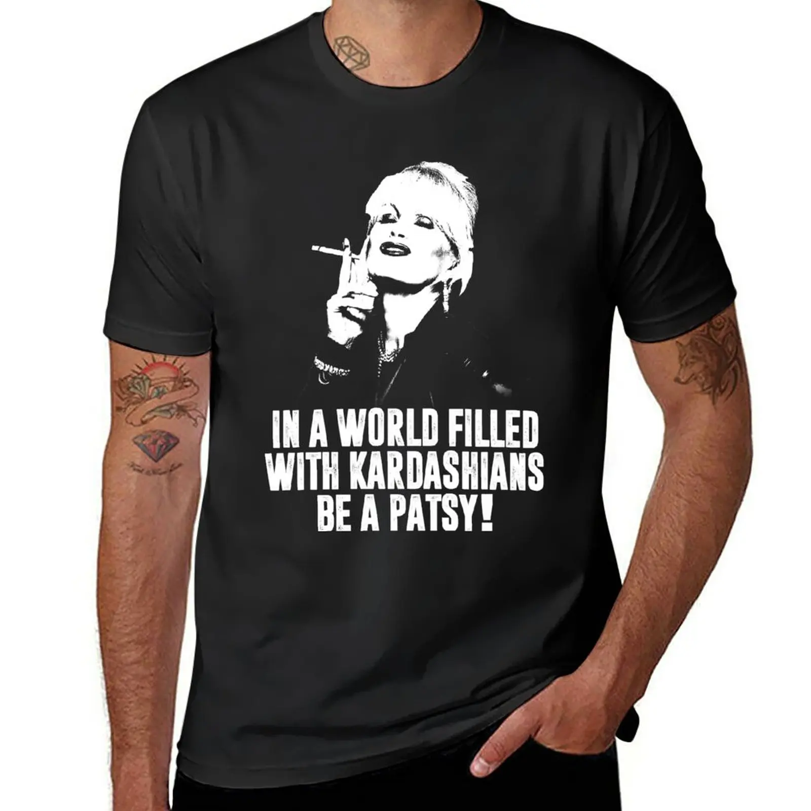 

Футболка мужская оверсайз с принтом животных, заполненная кардашьянами быть Пэтси, новинка в мире