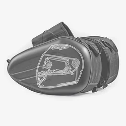 New Waterproof Motorcycle side Bags SaddleBag Oxford Fabric Saddle bags Moto trunk luggage Helmet Riding Travel Bags.