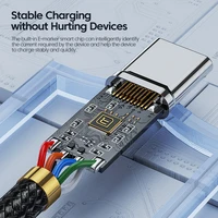 Toocki 60 Вт/100 Вт Кабель типа C к USB C PD 3.0 Быстрая зарядка Быстрая зарядка типа C к типу C для ноутбука Huawei Xiaomi Samsung — изображение 3