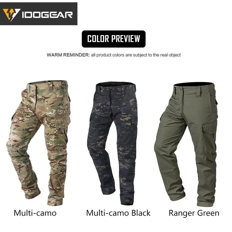 Idogear Gl Tactische Broek Multi-Camo Gevechtsbroek Voor Airsoft Hunting Paintball Outdoor Sport Slim Fit St 3204