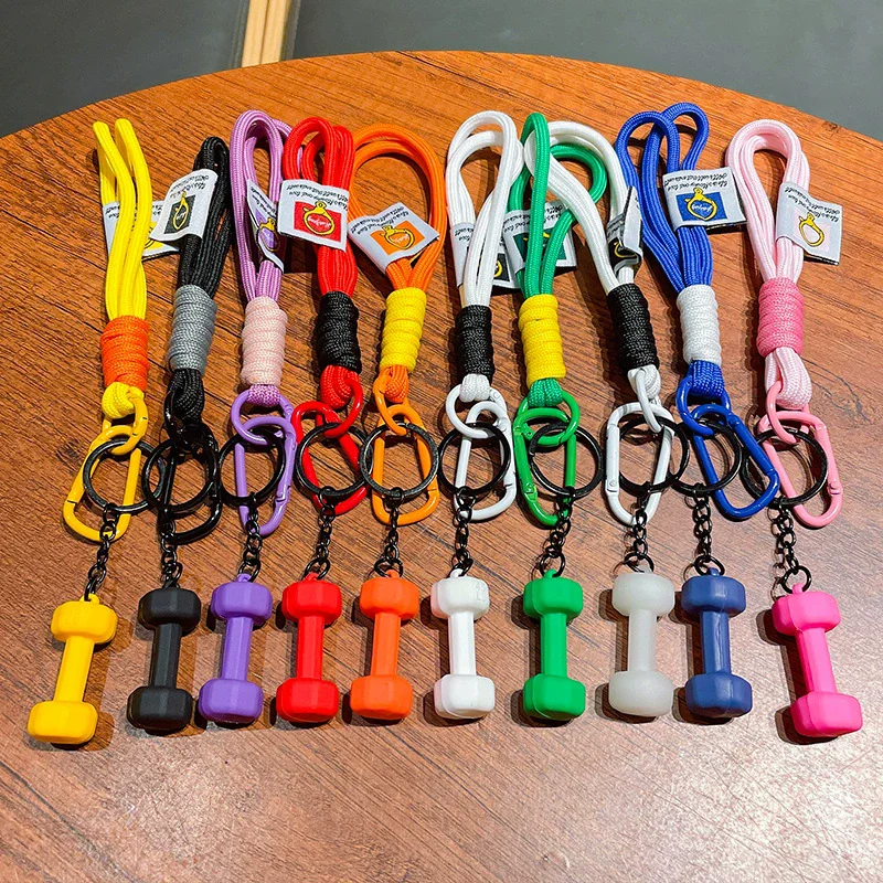 Wrist Lanyard Contrasting Colors Rope for Mobile Phone Strap Charm Anti-lost Keychain Lanyard Short Chain