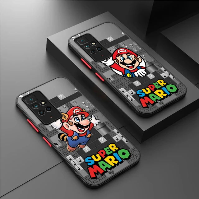 Matte Case For Xiaomi Redmi Note 12 11 10 9 8 Pro 11S 10S 9S 12C 10C 9C  Hard Back Phone Cover Luxury Funda Super Mario Bros Game - AliExpress