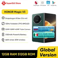 2024 New Honor Magic V3 Global Version 5G Foldable LTPO AMOLED 120Hz Display 7.92" 50MP Cameras Snapdragon 8 Gen 3 5150mAh 66W 1