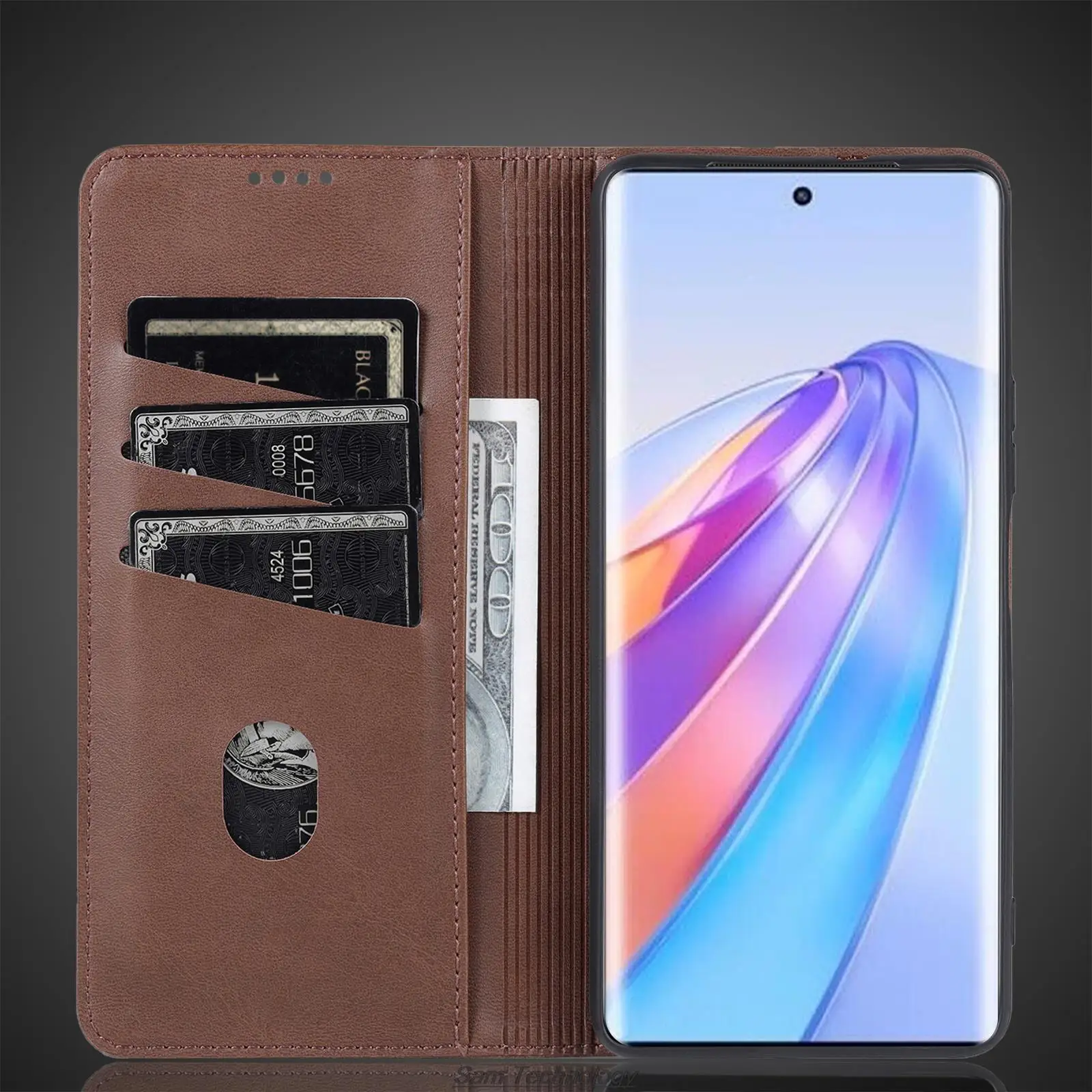 Deluxe Magnetic Adsorption Leather Flip Cover — Premium Protective Case