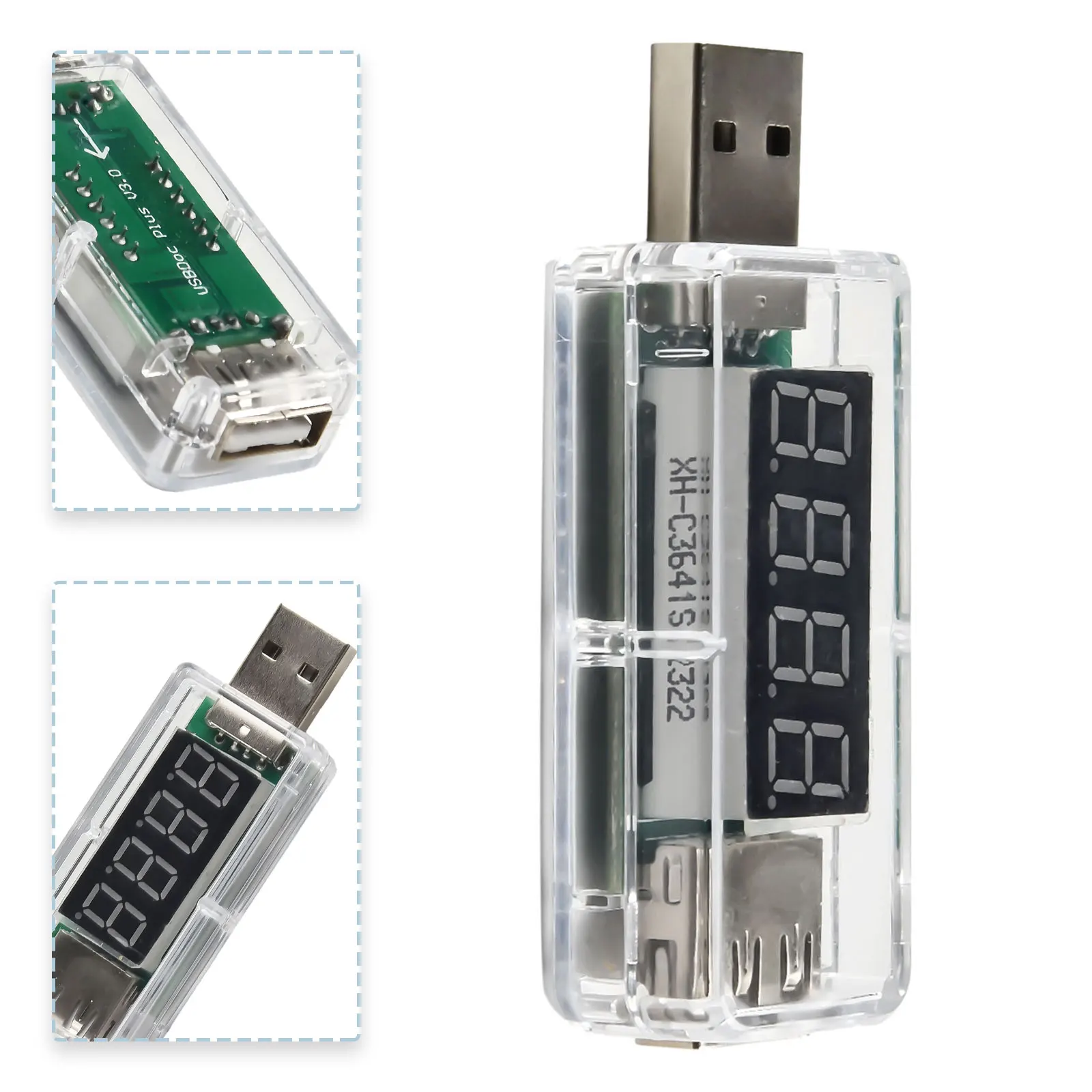 

Цифровой USB-детектор напряжения тока, 3,5-7 в, 0 А-3 А