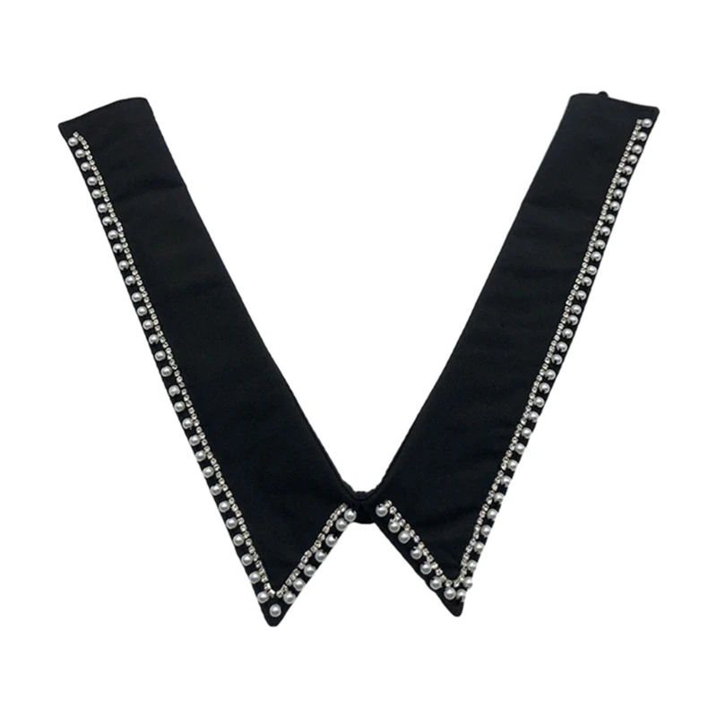 치파오 Qipao 여성용 칼라 칼라 목도리 박힌 진주 목도리