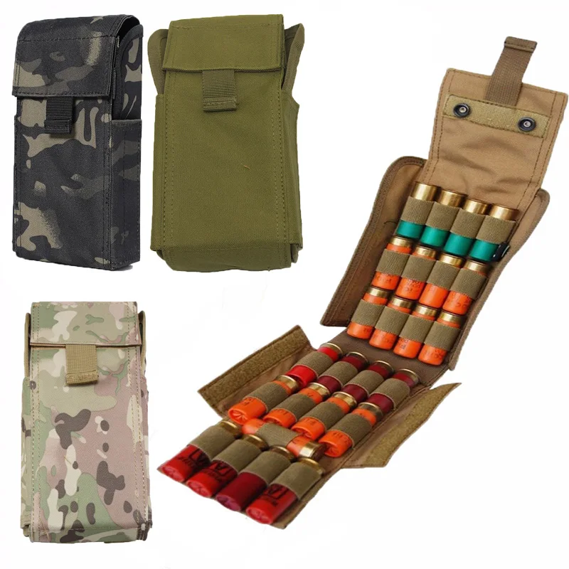 

Tactical Army Airsoft Ammo Bags Molle 25 Rounds Ammo Shells Shot gun Reload Magazine Pouches Hunting Gun Accessories Equipment