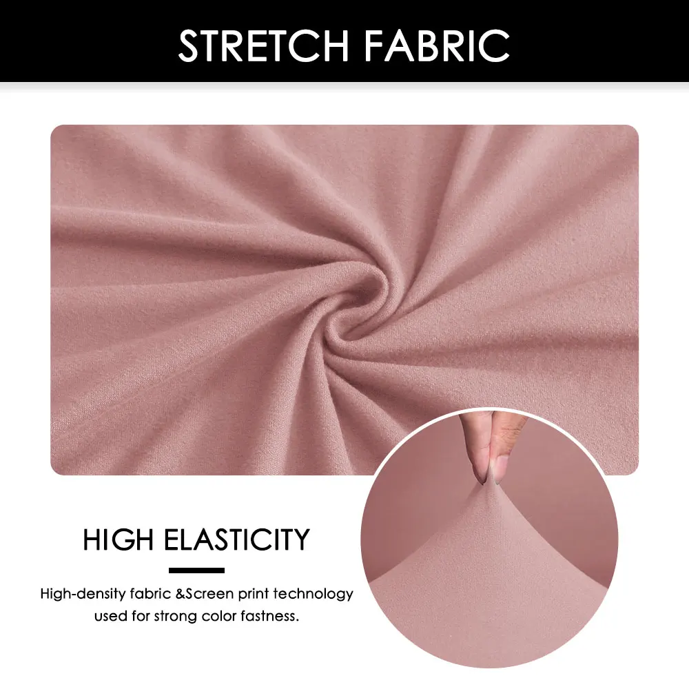 Office Chair Cover Set Stretch Computer Chair Cover Set with Armrest Cover Washable and Removable Solid Colors 5