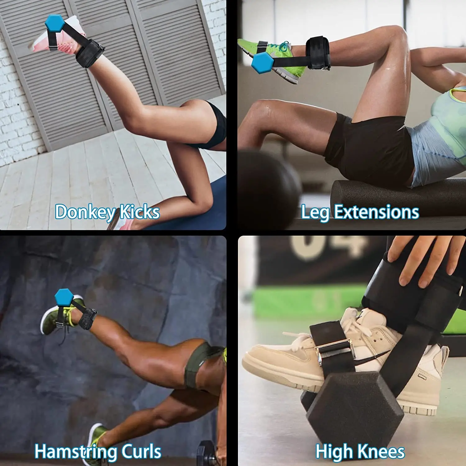 Leg Lifts Leg Exercises Using Ankle Weights 1Pair Dumbbell Ankle