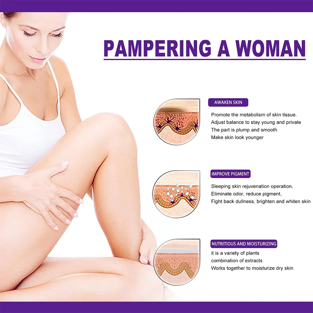 Whitening Cream Private Parts Underarm Bleaching Serum Whiten Butt Knee Brighten Inner Thigh Intimate Parts Dark Remove Melanin 6
