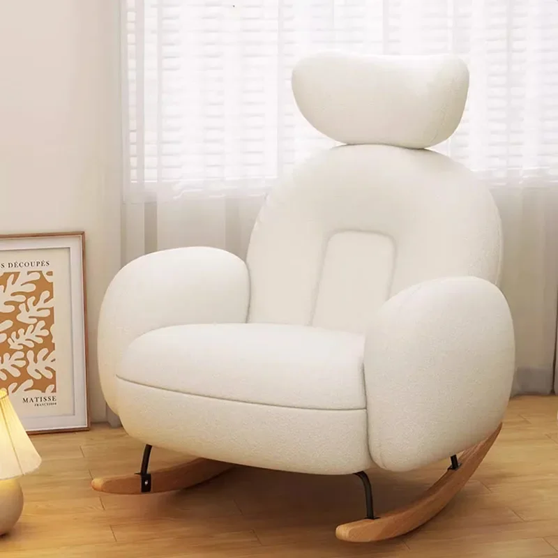 

Удобные белые кресла-качалки для сна, кресло-качалка для гостиной, современная уличная мебель для отдыха
