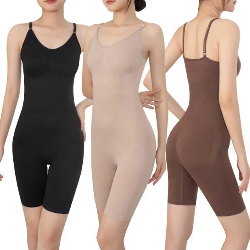 

Postpartum Waist Trimmer Tummy Control Bodysuit High Waist Shapewear Panty Butt Lifter Adjustable Straps Abdomen Control Women