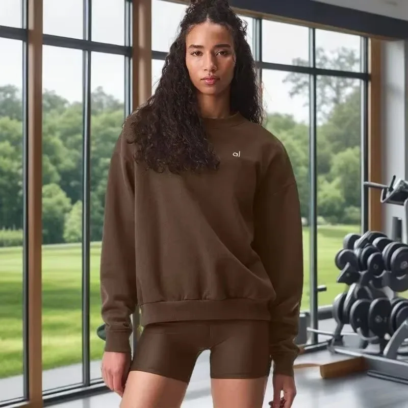 AL اليوغا الأعلى Accolade طاقم الرقبة البلوز مريحة...