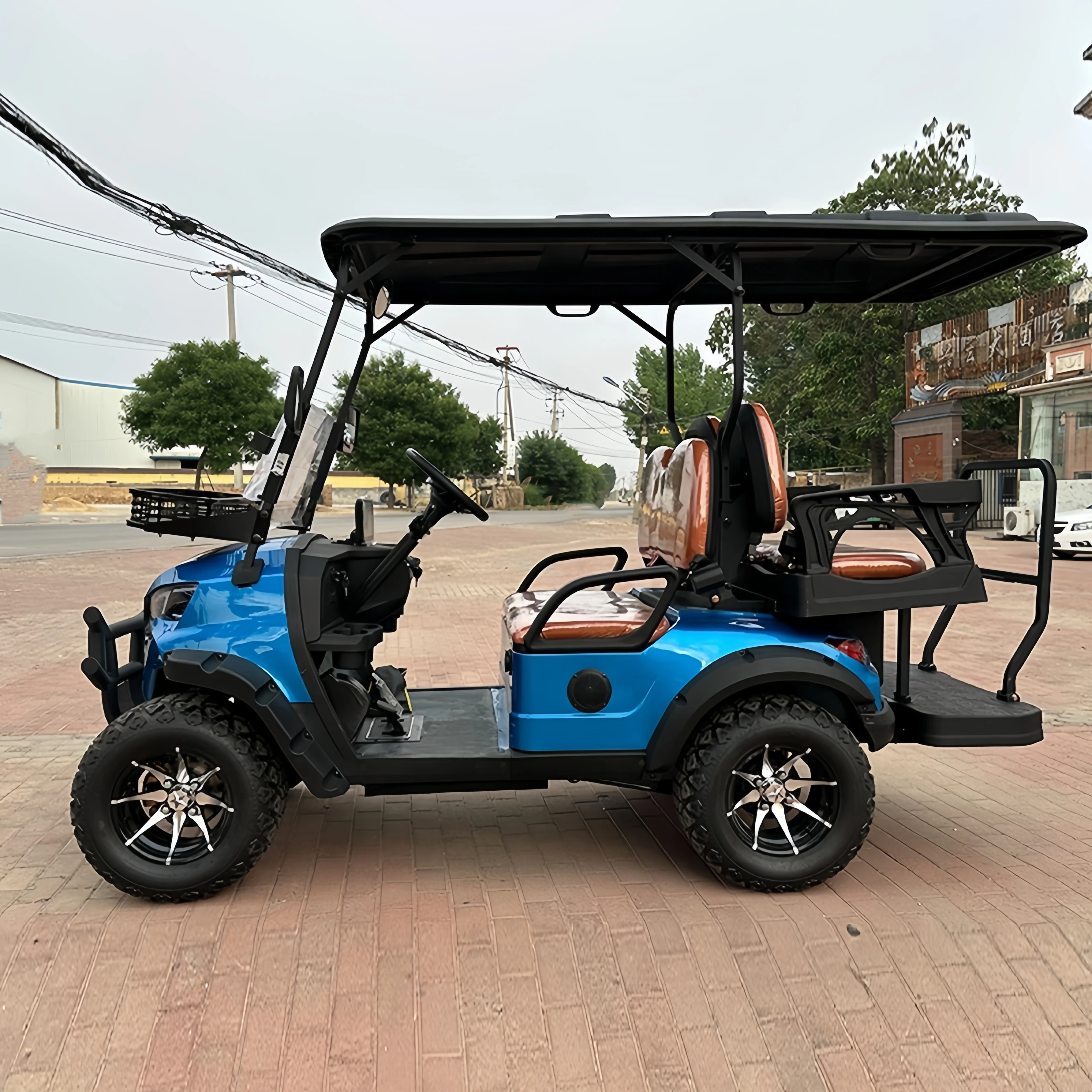 Factory supplier 6-seats electric 72V 5KW engine Golf Car Adult car Electric golf cart