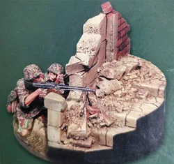 Poupée en résine moulée à l'échelle 1/35, modèle civil de la seconde guerre mondiale, Kit d'assemblage (2 figurines) comprenant une Base non peinte, livraison gratuite 
