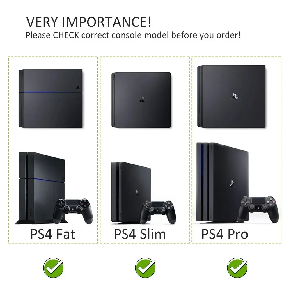 DATA FROG Non-Slip Cooling Bracket Vertical Stand Dock Mount Base Holder For Playstation PS4/PS4 PRO/PS4 Slim Console