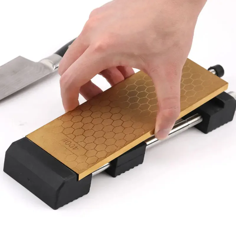 Deruilong Double-Sided Diamond Sharpening Stone – 400# Coarse / 1000# Extra Fine Grit For Knives & Tools
