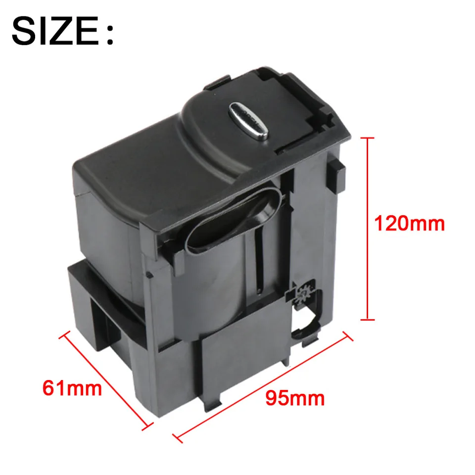 Porte-gobelet De Rechange Console Centrale Mercedes Classe E W210 - Noir - Modèles 1996-2003 OEM A2106800114