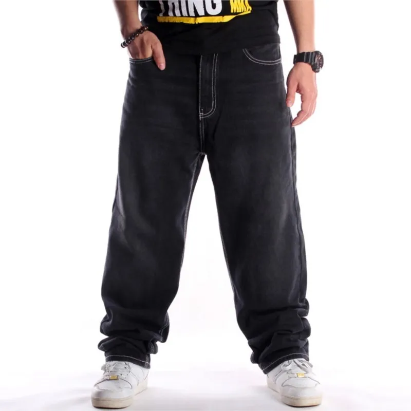 

High Street Fashion Black Washing Jeans 2023 Autumn And Winter Man New Hip Hop Loose Oversize Korean Style Casual Jeans