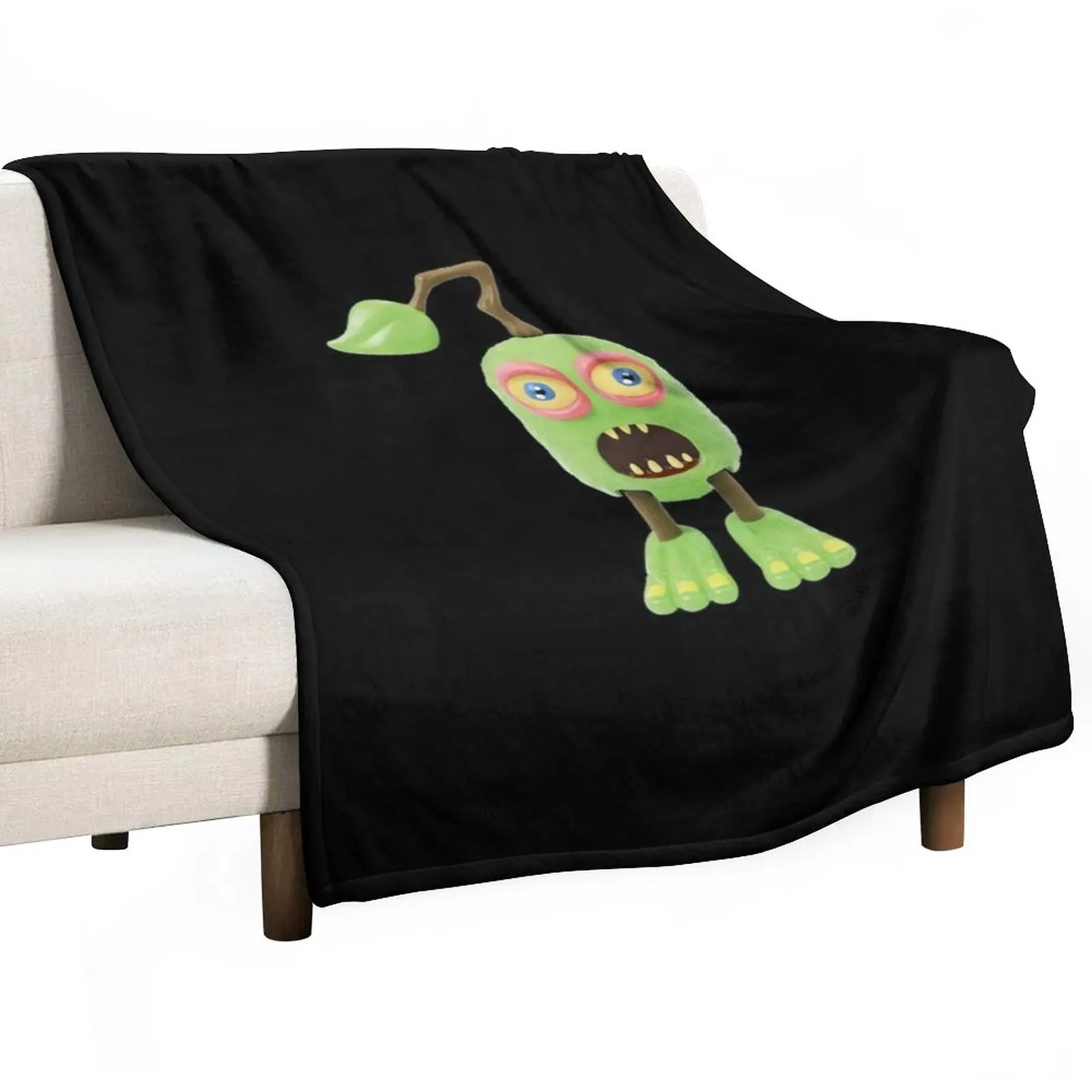 

furcorn monste Throw Blanket Bed linens Fluffy Shaggy Blanket cosplay anime Warm Blanket