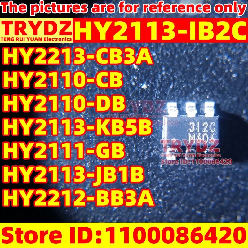 HY2113-IB2C HY2213-CB3A HY2110-CB HY2110-DB HY2113-KB5B HY2111-GB HY2113-JB1B HY2212-BB3A 100-10pcs