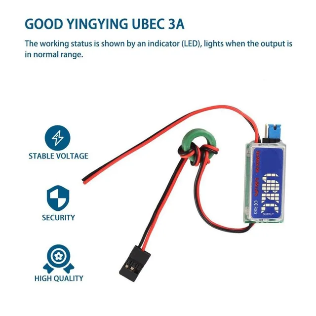 Rc Ubec 3A Hobbywing UBEC With RF Noise Reduction - Switch Mode BEC For LiPo Batteries In RC Models RC Motors For Hobbywing