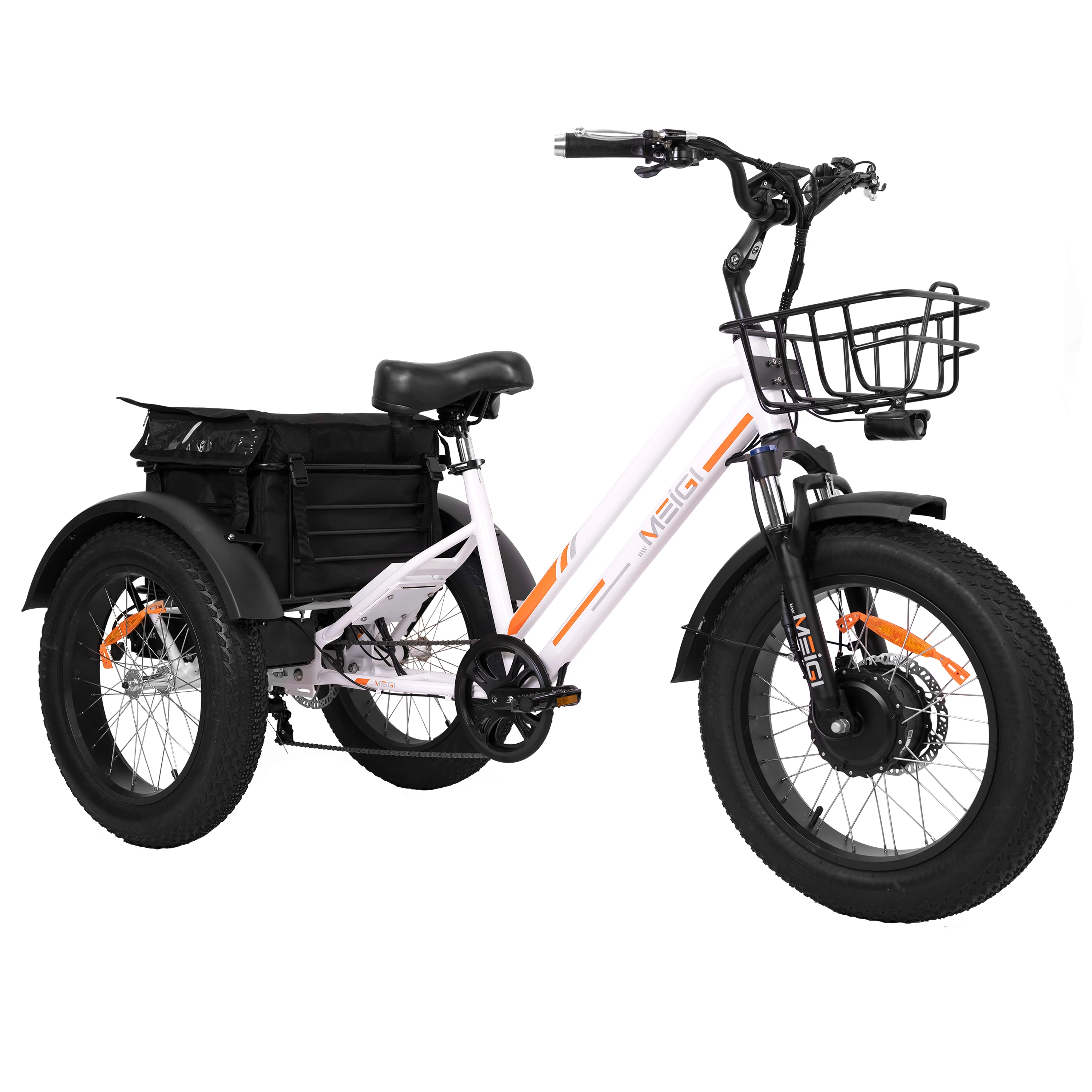 MEIGI California USA Stock 48V 750W Motor 3 Wheels etrike hot sale long range manufacture in china stock in us custom engwe l20 electric bike 20 4 0 inch fat tire 750w motor 25mph max speed 48v 13ah battery 90miles range max load 120kg shimano 7 speed transmission white