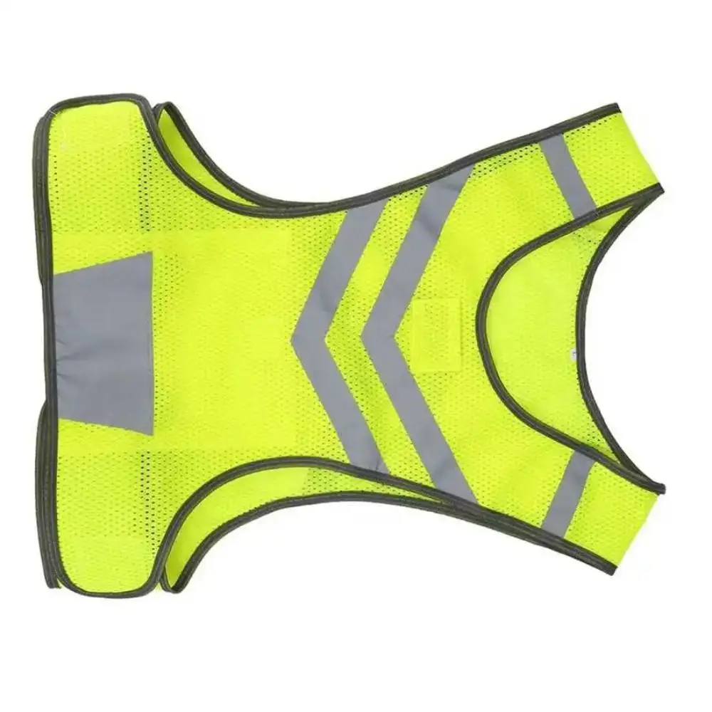 with Storage Bag Reflective Vest Night Warning Waterproof Reflective Safety Jacket Lightweight Adjustable
