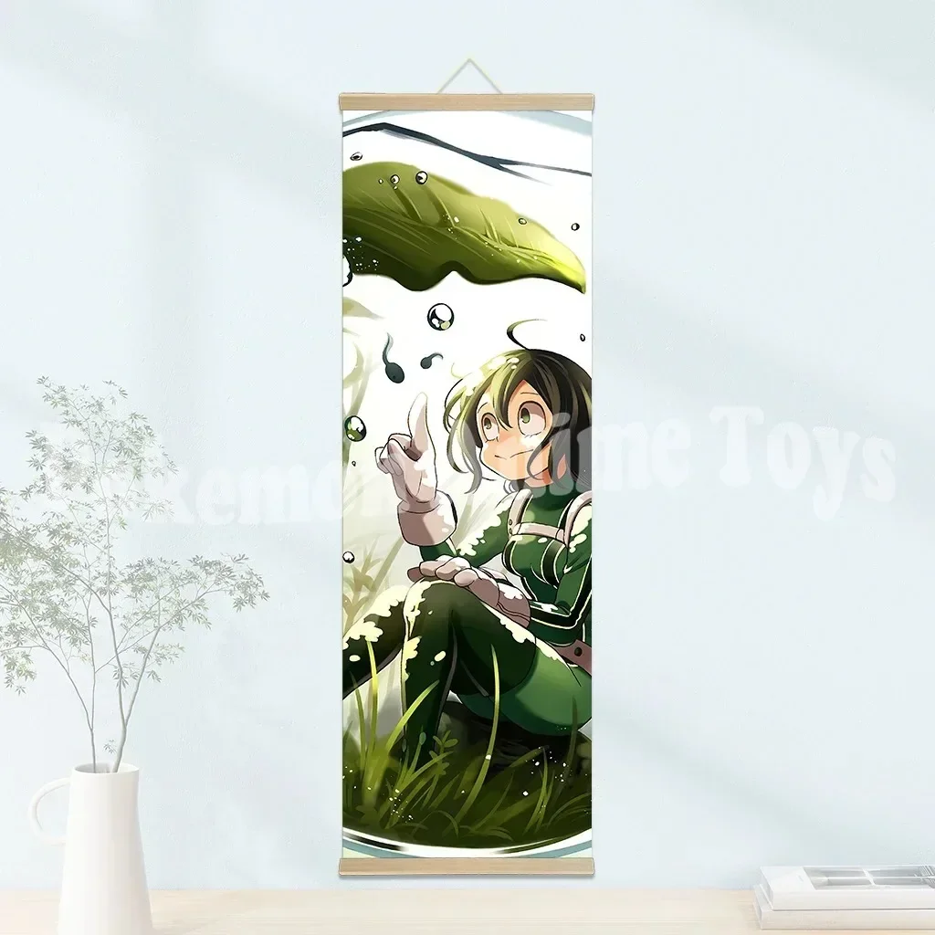 My Hero Academia Retro-Style HD Wall Art Hanging Scroll