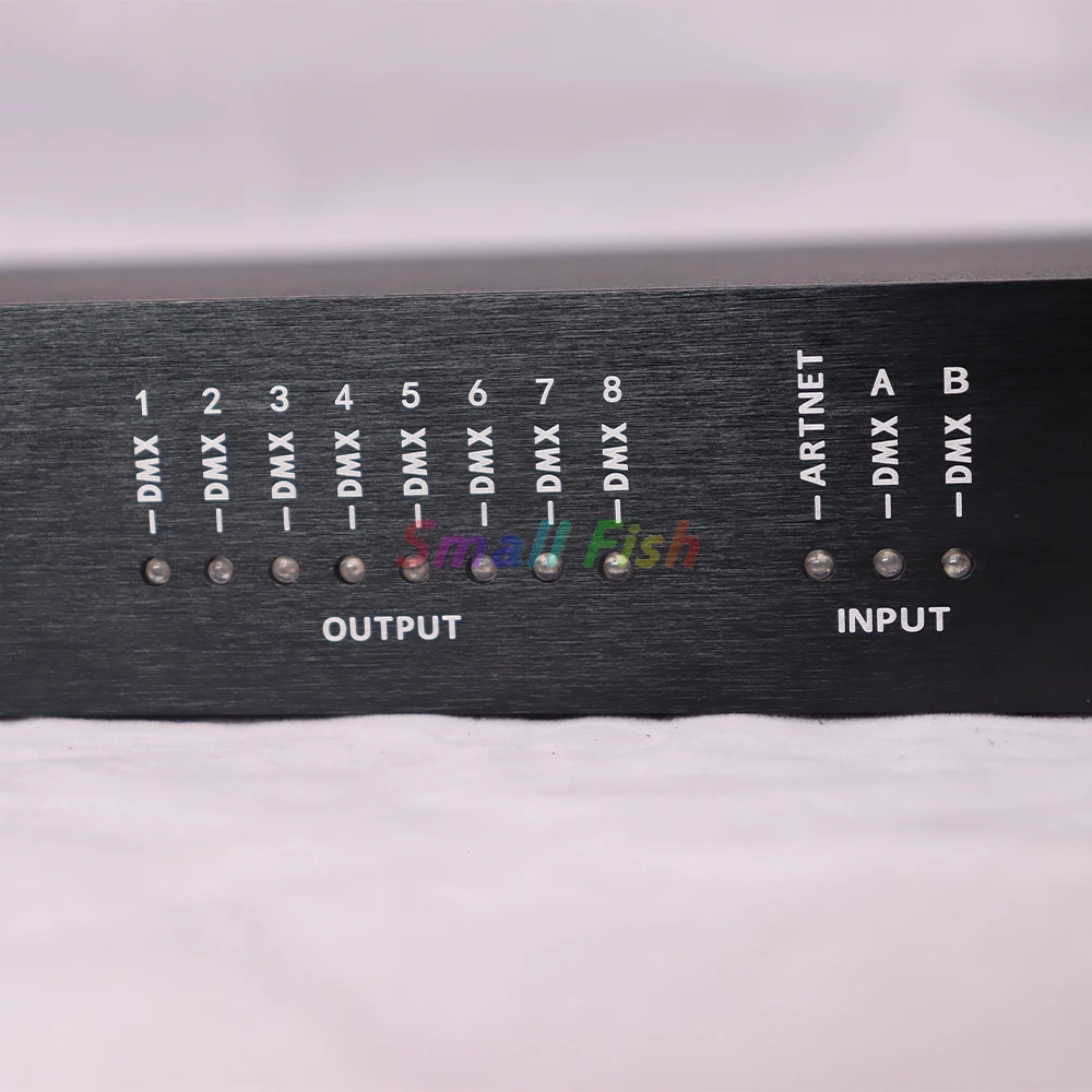 Artnet-出力コンバーターdmx制御,8ポート,4096チャンネル