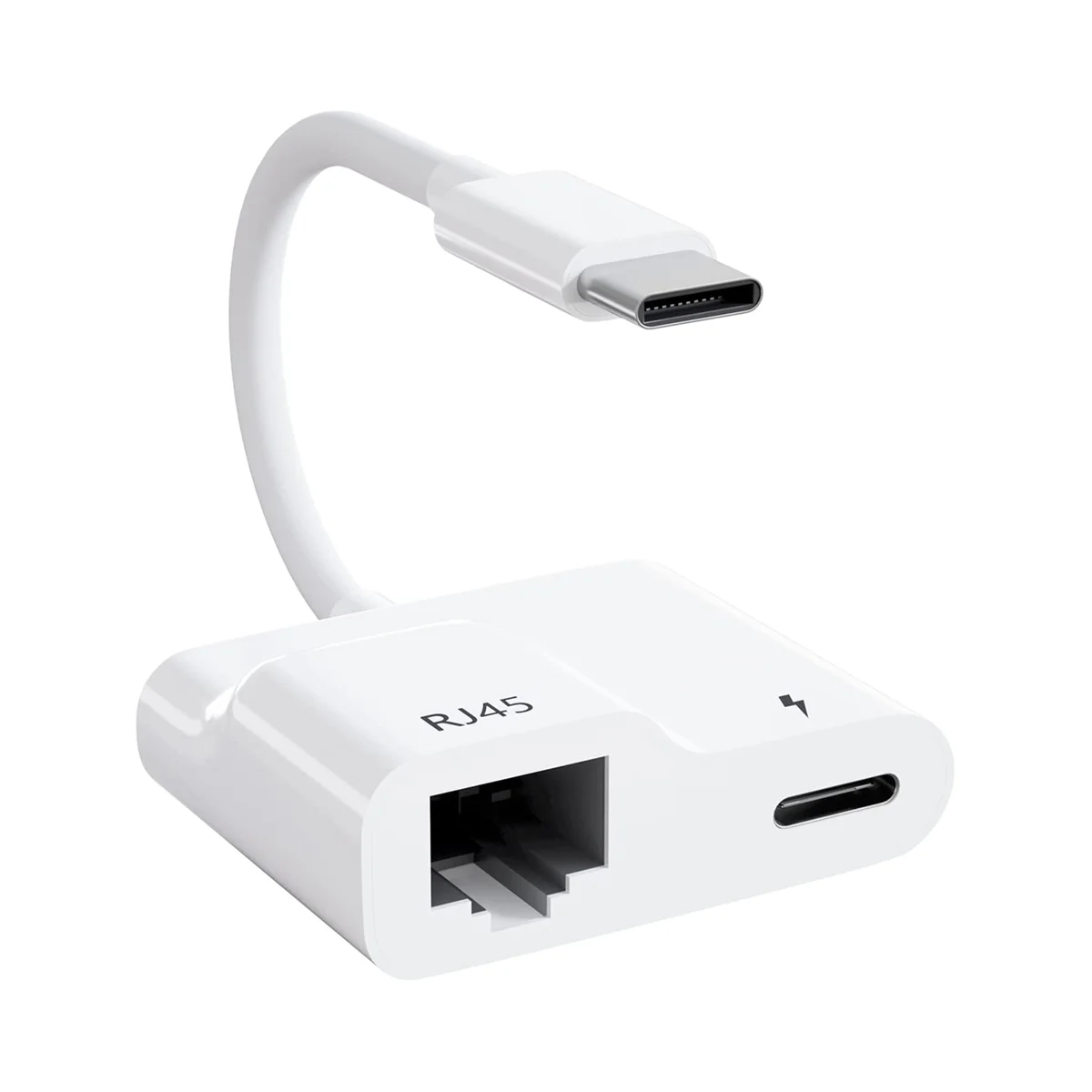 Adattatore Da Usb C A Ethernet, Adattatore Lan Gigabit Ethernet Da Usb Tipo C A Rj45 Con Caricatore Pd 60W, Per Macbook Air/Pro
