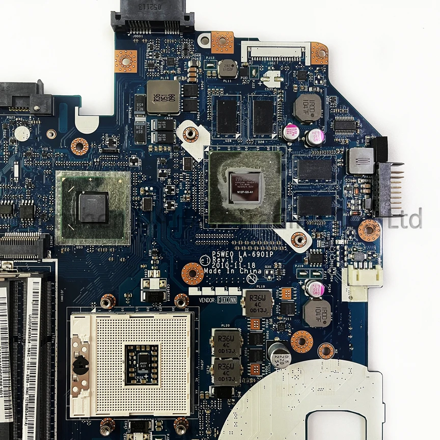 Placa-mãe do Portátil para Acer Aspire Placa de Vídeo P5we0 La6901p Nv57 5750 5755 5750g 5750g Hm65 Gt520m Gt540m Gt610m Gt630m 1gb 2gb - Imagem 3