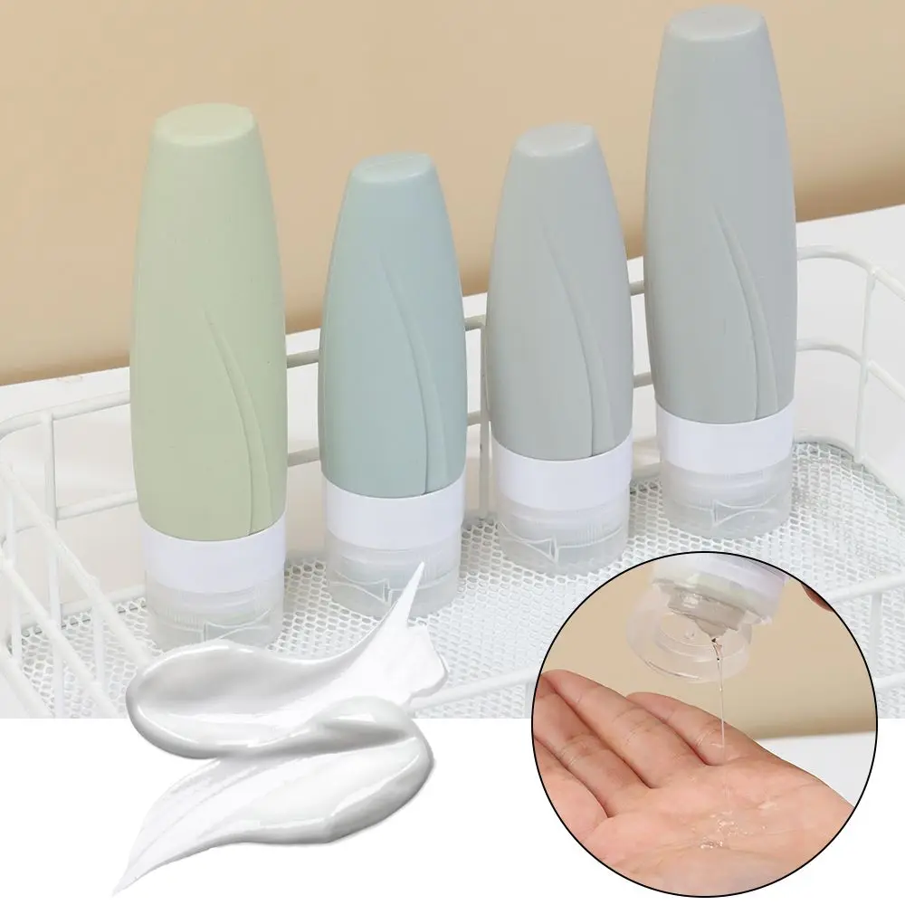 

1PC 60/90ML Portable Travel Silicone Empty Bottle Lotion Shampoo Cosmetic Refillable Empty Bottles Cute Squeeze Container