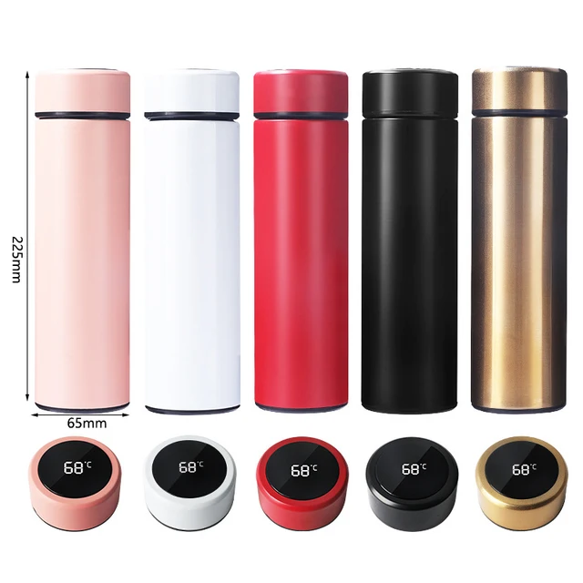 Smart thermal bottle Stainless Steel Thermos Water Bottle for children Vacuum Flasks keeps cold insulation cup for tea 6