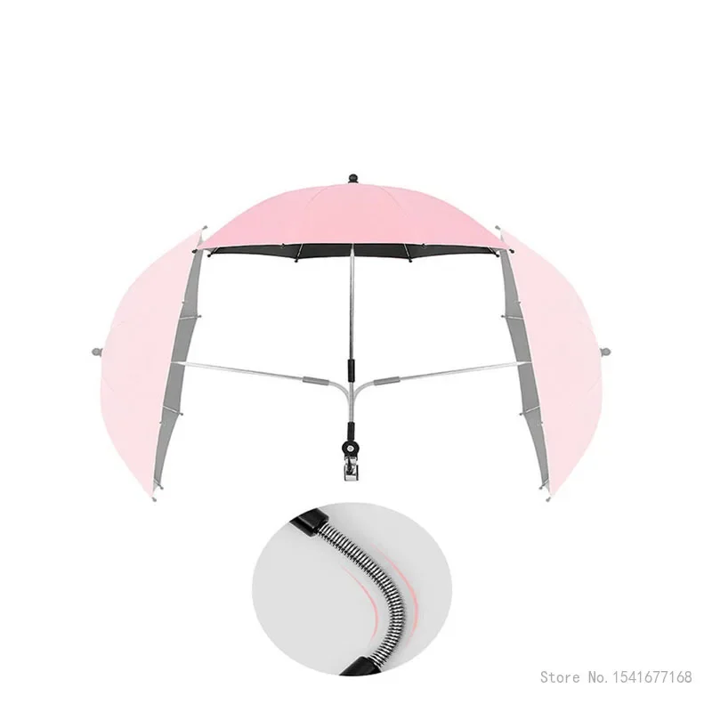 Creative Stroller Sunshade Umbrella, Baby Carriage, Rain Cover, Ultraviolet Sun Umbrella, Tricycle Walking Artifact, 1Pc