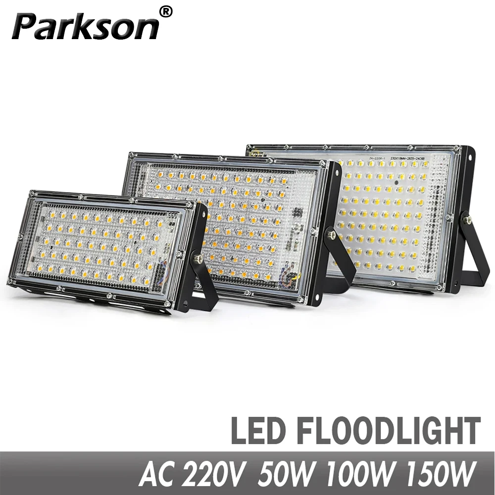 50W 100W 150W Led Flood Light IP65 Wodoodporny AC 220V Zewnętrzny reflektor Reflektor LED Reflektor uliczny Światła powodziowe ścienne