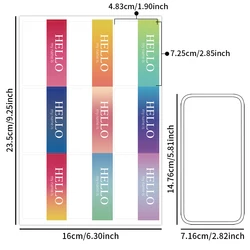 Personalized Colorful Hello My Name Is Sticker Labels - 10 Pack for Parties, School & Office (10 Sheet B)