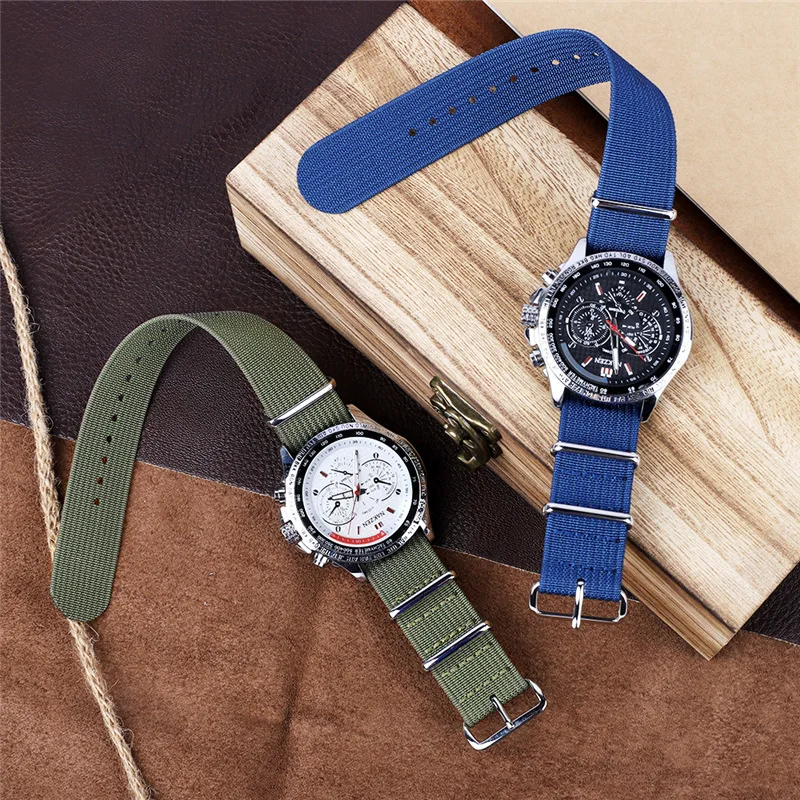 Premium Braided Nylon Watchband in Ballistic Fabric