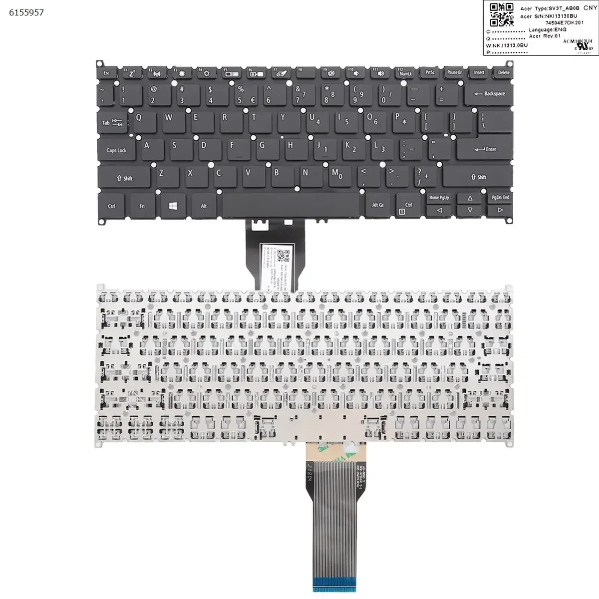 Клавиатура для ноутбука US для Acer Spin 5 SP513-52N SP513-52NP